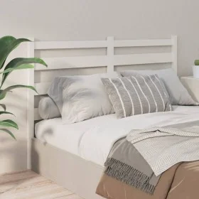 Solid white pine wood bed headboard 166x4x100 cm by vidaXL, Headboards and footboards - Ref: Foro24-818431, Price: 48,94 €, D...