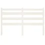 Solid white pine wood bed headboard 166x4x100 cm by vidaXL, Headboards and footboards - Ref: Foro24-818431, Price: 48,94 €, D...