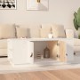 Mesa de centro de madera maciza de pino blanco 100x50x41 cm de vidaXL, Mesas de centro - Ref: Foro24-818256, Precio: 88,05 €,...