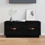 Mueble de TV de madera maciza de pino negro 80x34x35 cm de vidaXL, Muebles TV - Ref: Foro24-818244, Precio: 71,27 €, Descuent...