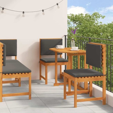 Juego Bistro de Jardín 4 pcs Marrón Madera de Acacia Sólida en Mesas de jardín | Comprar online en Foru.es
