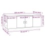 Mesa de centro de madera maciza de pino blanco 100x50x41 cm de vidaXL, Mesas de centro - Ref: Foro24-818256, Precio: 88,05 €,...
