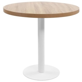 Mesa de bistró MDF marrón claro 80 cm en Mesas de comedor | Comprar online en Foru.es