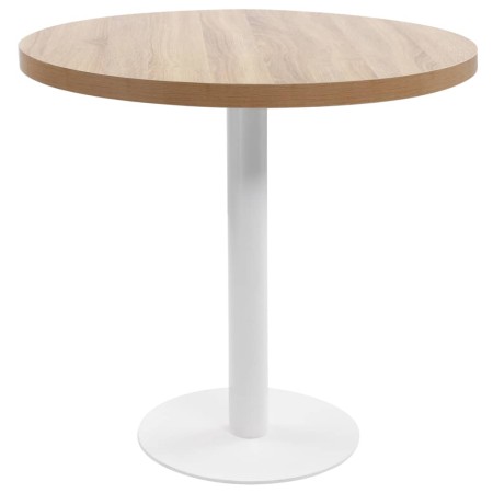 Mesa de bistró MDF marrón claro 80 cm en Mesas de comedor | Comprar online en Foru.es