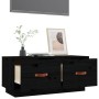 Mueble de TV de madera maciza de pino negro 80x34x35 cm de vidaXL, Muebles TV - Ref: Foro24-818244, Precio: 72,07 €, Descuent...