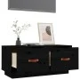 Mueble de TV de madera maciza de pino negro 80x34x35 cm de vidaXL, Muebles TV - Ref: Foro24-818244, Precio: 71,27 €, Descuent...