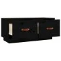 Mueble de TV de madera maciza de pino negro 80x34x35 cm de vidaXL, Muebles TV - Ref: Foro24-818244, Precio: 71,27 €, Descuent...
