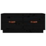 Mueble de TV de madera maciza de pino negro 80x34x35 cm de vidaXL, Muebles TV - Ref: Foro24-818244, Precio: 72,07 €, Descuent...