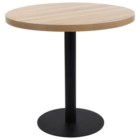 Mesa de bistró MDF marrón claro 80 cm en Mesas de comedor | Comprar online en Foru.es