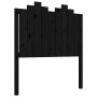 Cabecero de cama madera maciza de pino negro 96x4x110 cm de vidaXL, Cabeceros y pies de cama - Ref: Foro24-818454, Precio: 31...