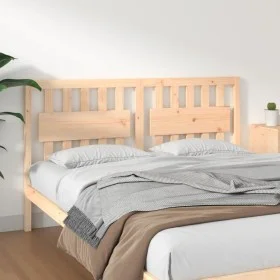 Solid pine wood bed headboard 165.5x4x100 cm by vidaXL, Headboards and footboards - Ref: Foro24-818580, Price: 50,37 €, Disco...