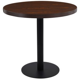Mesa de bistró MDF marrón oscuro 80 cm en Mesas de comedor | Comprar online en Foru.es