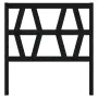 Solid black pine wood bed headboard 96x4x100 cm by vidaXL, Headboards and footboards - Ref: Foro24-818604, Price: 23,23 €, Di...