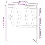 Bettkopfteil aus massivem schwarzem Kiefernholz, 96 x 4 x 100 cm von vidaXL, Kopf- und Fußteile - Ref: Foro24-818604, Preis: ...