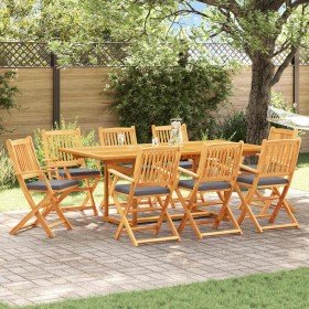 Silla Plegable con cojín 8 pcs Gris 49 x 57.5 x 92cm en Sillas de jardín | Comprar online en Foru.es