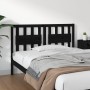 Cabecero de cama madera maciza de pino negro 125,5x4x100 cm de vidaXL, Cabeceros y pies de cama - Ref: Foro24-818564, Precio:...