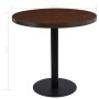 Mesa de bistró MDF marrón oscuro 80 cm en Mesas de comedor | Comprar online en Foru.es