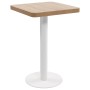 Mesa de bistró MDF marrón claro 50x50 cm en Mesas de comedor | Comprar online en Foru.es