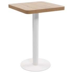Mesa de bistró MDF marrón claro 50x50 cm en Mesas de comedor | Comprar online en Foru.es
