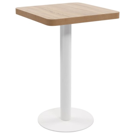 Mesa de bistró MDF marrón claro 50x50 cm en Mesas de comedor | Comprar online en Foru.es