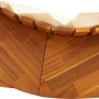 Tumbona con cojín 2 pcs Marrón Madera de Acacia Sólida en Sillas de jardín | Comprar online en Foru.es