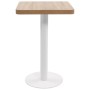 Mesa de bistró MDF marrón claro 50x50 cm en Mesas de comedor | Comprar online en Foru.es