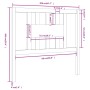 Cabecero madera maciza de pino 106x4x100 cm de vidaXL, Cabeceros y pies de cama - Ref: Foro24-818655, Precio: 31,84 €, Descue...