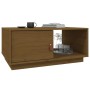 Mesa de centro madera maciza de pino marrón miel 80x50x35,5 cm de vidaXL, Mesas de centro - Ref: Foro24-818263, Precio: 60,75...