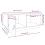 Mesa de centro madera maciza de pino marrón miel 80x50x35,5 cm de vidaXL, Mesas de centro - Ref: Foro24-818263, Precio: 60,75...