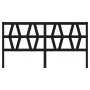 Solid black pine wood bed headboard 206x4x100 cm by vidaXL, Headboards and footboards - Ref: Foro24-818644, Price: 36,91 €, D...