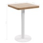 Mesa de bistró MDF marrón claro 50x50 cm en Mesas de comedor | Comprar online en Foru.es