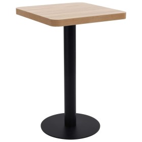 Mesa de bistró MDF marrón claro 50x50 cm en Mesas de comedor | Comprar online en Foru.es