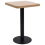 Mesa de bistró MDF marrón claro 50x50 cm en Mesas de comedor | Comprar online en Foru.es