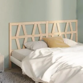 Cabecero de cama madera maciza de pino 206x4x100 cm de vidaXL, Cabeceros y pies de cama - Ref: Foro24-818640, Precio: 41,52 €...