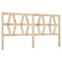 Cabecero de cama madera maciza de pino 206x4x100 cm de vidaXL, Cabeceros y pies de cama - Ref: Foro24-818640, Precio: 41,96 €...