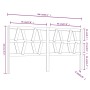 Cabecero de cama madera maciza de pino 206x4x100 cm de vidaXL, Cabeceros y pies de cama - Ref: Foro24-818640, Precio: 41,96 €...