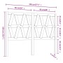 Cabecero de cama madera maciza de pino 146x4x100 cm de vidaXL, Cabeceros y pies de cama - Ref: Foro24-818620, Precio: 51,57 €...