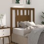 Cabecero madera maciza de pino marrón miel 81x4x100 cm de vidaXL, Cabeceros y pies de cama - Ref: Foro24-818648, Precio: 23,2...