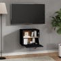 Armario de pared de madera maciza de pino negro 40x30x35 cm de vidaXL, Estantes y estanterías - Ref: Foro24-818349, Precio: 4...