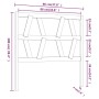 Cabecero de cama madera maciza de pino 96x4x100 cm de vidaXL, Cabeceros y pies de cama - Ref: Foro24-818600, Precio: 22,39 €,...