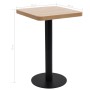 Mesa de bistró MDF marrón claro 50x50 cm en Mesas de comedor | Comprar online en Foru.es