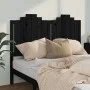 Solid black pine wood bed headboard 146x4x110 cm by vidaXL, Headboards and footboards - Ref: Foro24-818474, Price: 50,84 €, D...