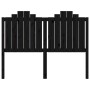 Cabecero de cama madera maciza de pino negro 146x4x110 cm de vidaXL, Cabeceros y pies de cama - Ref: Foro24-818474, Precio: 5...