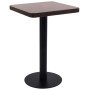 Mesa de bistró MDF marrón oscuro 50x50 cm en Mesas de comedor | Comprar online en Foru.es