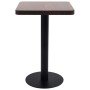 Mesa de bistró MDF marrón oscuro 50x50 cm en Mesas de comedor | Comprar online en Foru.es