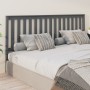 Cabecero de cama madera maciza de pino gris 206x6x101 cm de vidaXL, Cabeceros y pies de cama - Ref: Foro24-818542, Precio: 41...