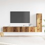 Conjunto de mueble de TV 3 piezas montado la pared madera vieja en Muebles TV | Comprar online en Foru.es