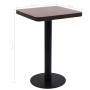 Mesa de bistró MDF marrón oscuro 50x50 cm en Mesas de comedor | Comprar online en Foru.es