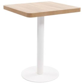 Mesa de bistró MDF marrón claro 60x60 cm en Mesas de comedor | Comprar online en Foru.es