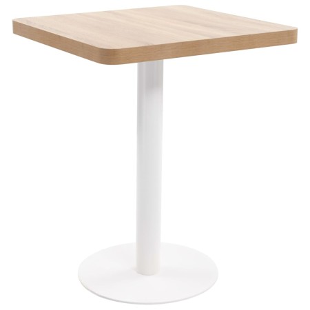 Mesa de bistró MDF marrón claro 60x60 cm en Mesas de comedor | Comprar online en Foru.es